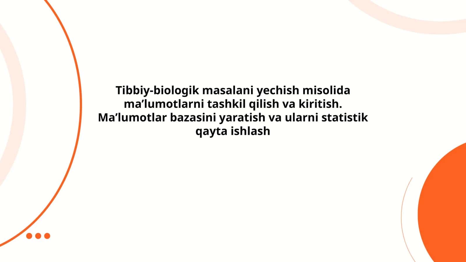 Ma'lumotlar bazasini loyihalash