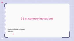21st Century Innovations
