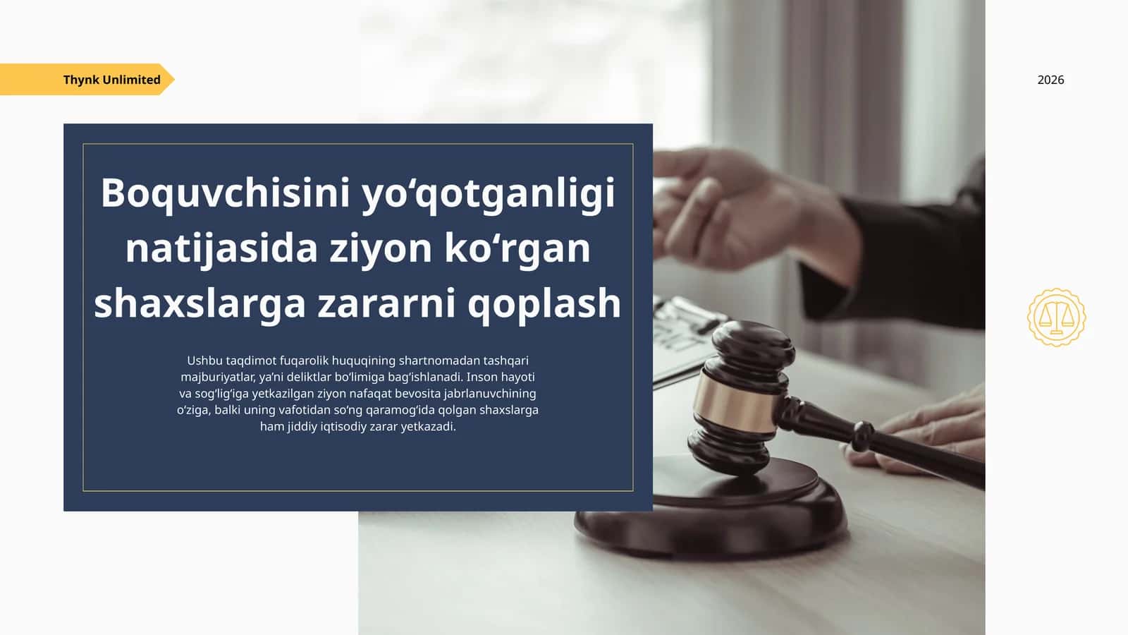 Boquvchisini yo‘qotganligi natijasida ziyon ko‘rgan shaxslarga zararni qoplash