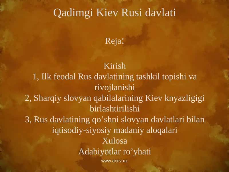 Qadimgi Kiev Rusi davlati