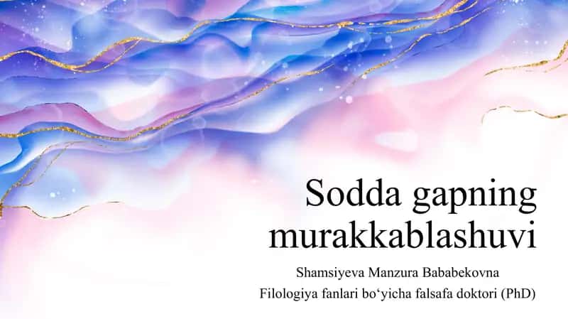 Soddagapning murakkablashuvi