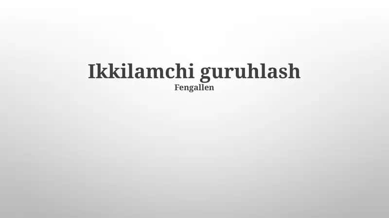 O'rta Ta'limda O'qitish va O'rganish