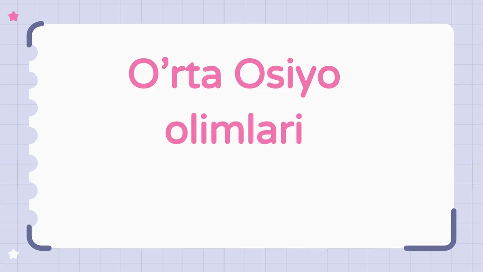 O’rta Osiyo olimlari