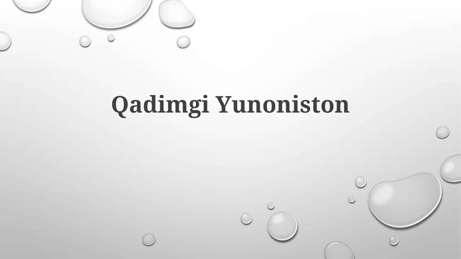 QadimgiYunoniston
