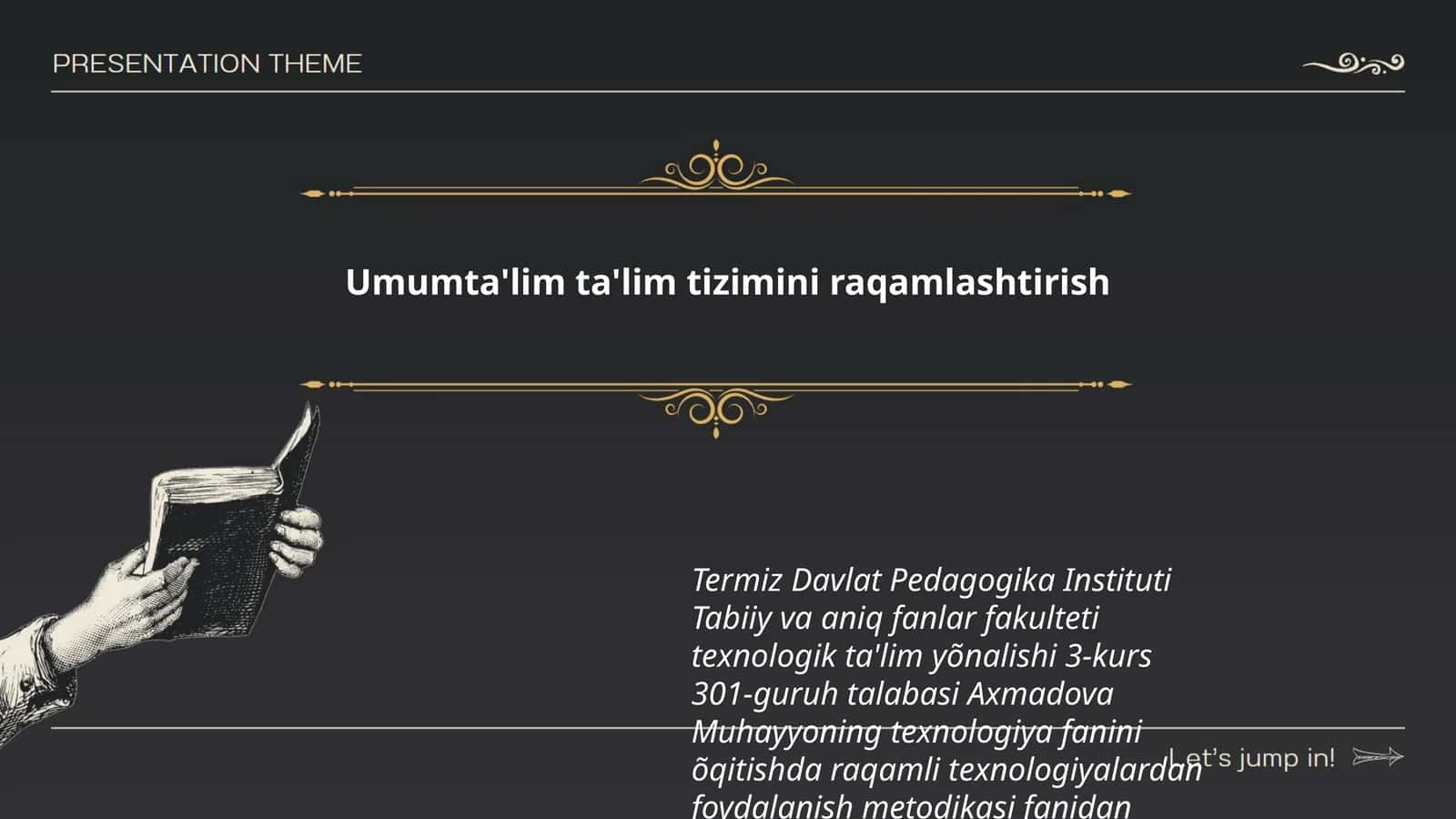 Umumta'lim ta'lim tizimini raqamlashtirish