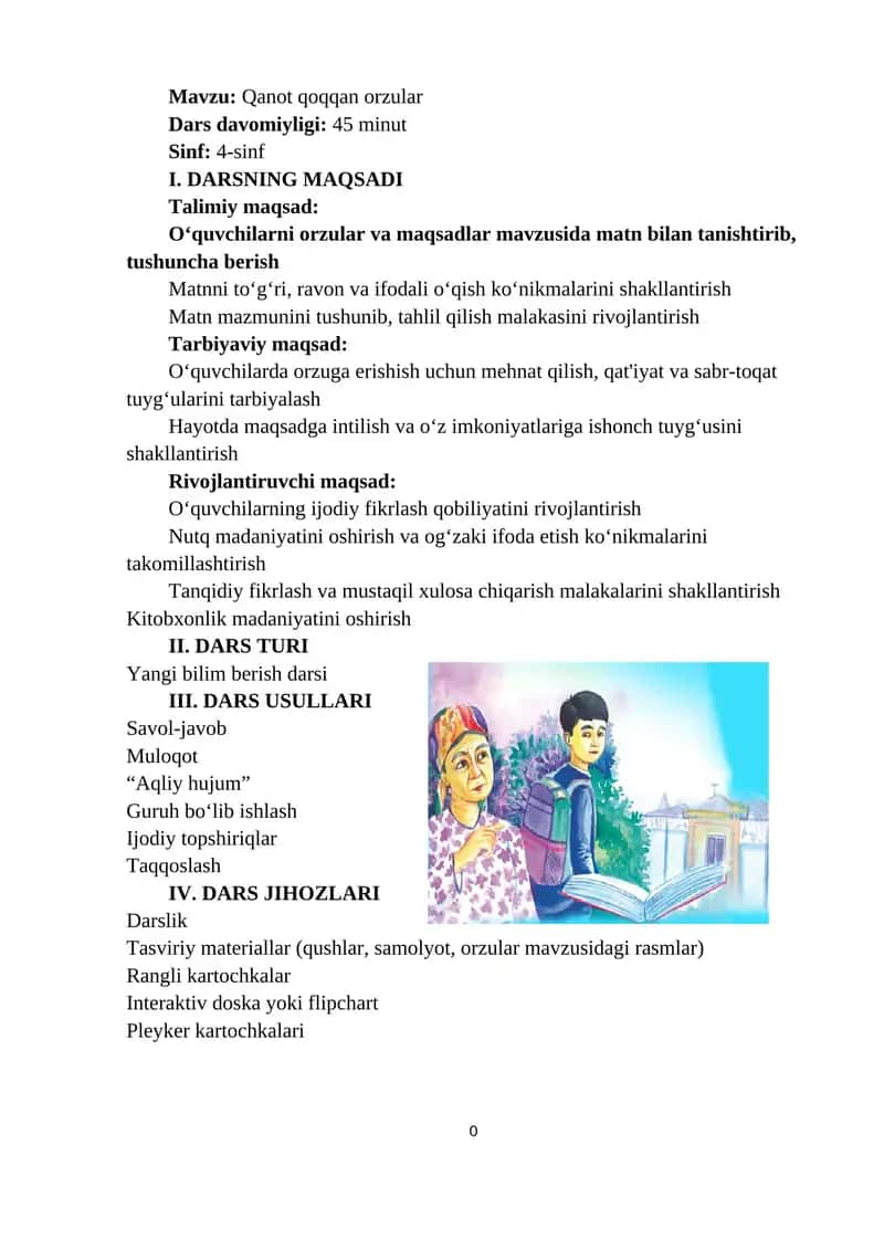 Qanot qoqqan orzular