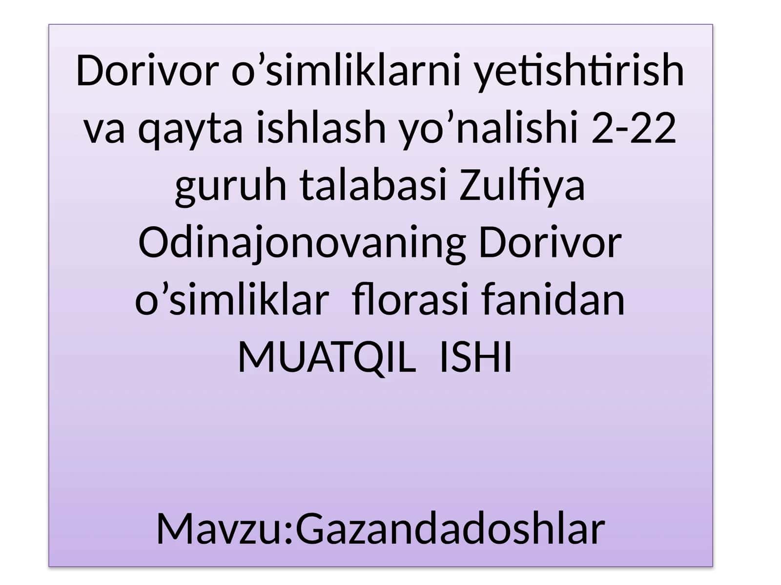 Gazandadoshlar