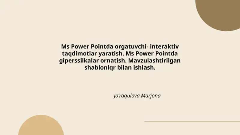 Ms Power Point