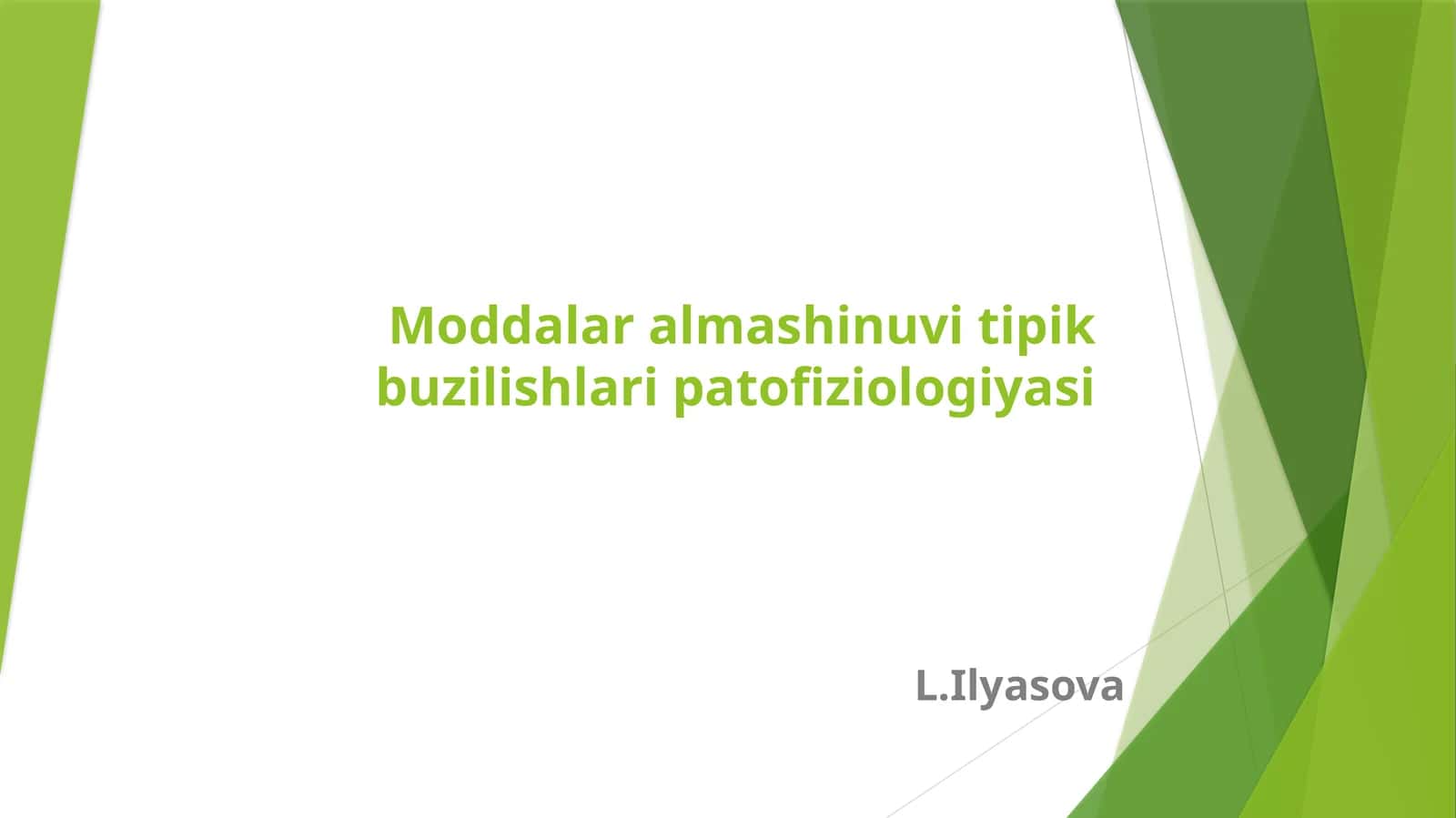 Moddalaralmashinuvi tipik buzilishlari patofiziologiyasi