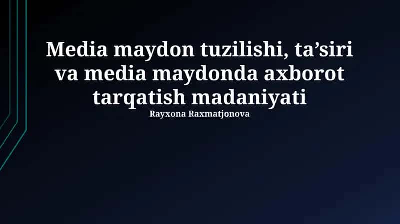 OAVning ta'siri