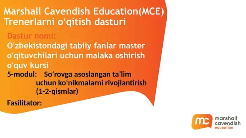 Oʻzbekistondagi tabiiy fanlar master oʻqituvchilari uchun malaka oshirishoʻquv kursi