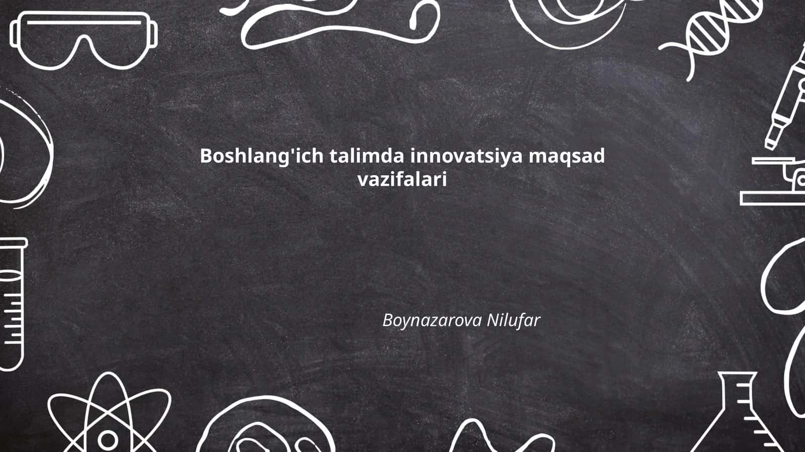 Yangi pedagogik texnologiyalar
