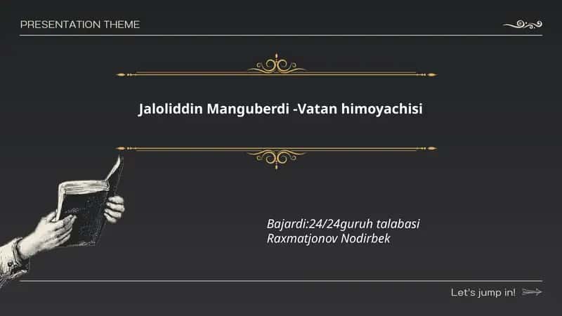 Jaloliddin Manguberdi - Vatan himoyachisi