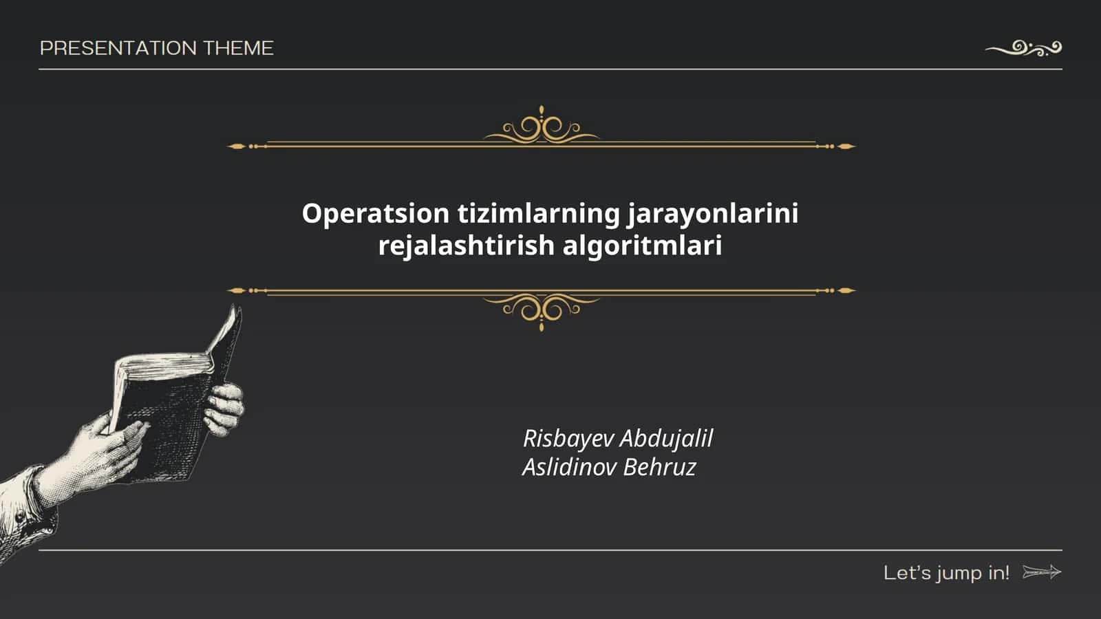 Operatsion tizimlarning jarayonlarini rejalashtirish algoritmlari