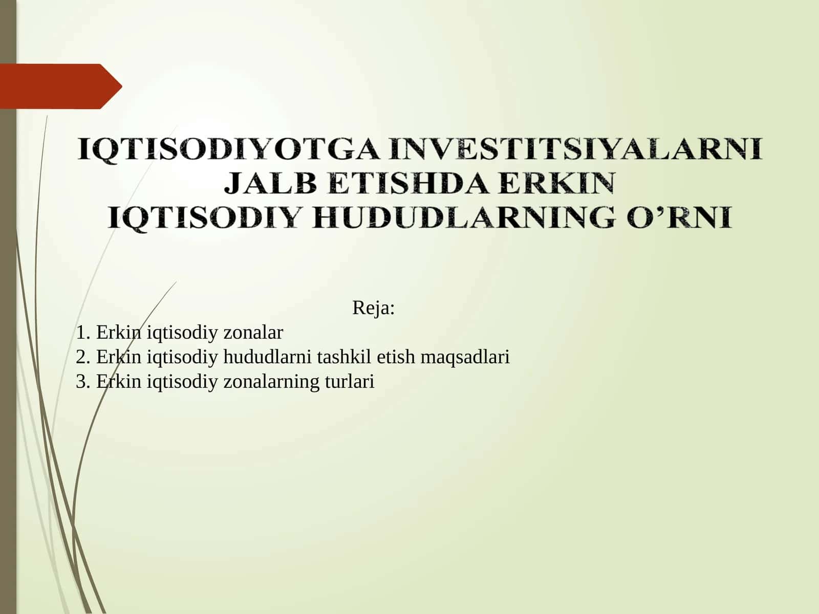 Erkin iqtisodiy zonalar
