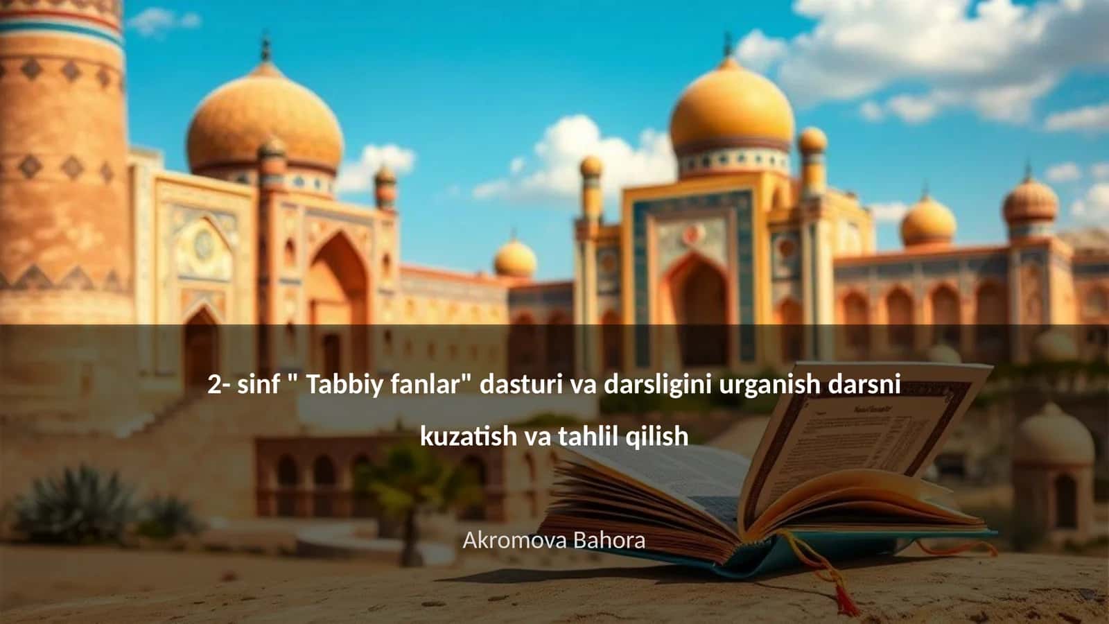 2- sinf "Tabbiy fanlar" dasturi va darsligi