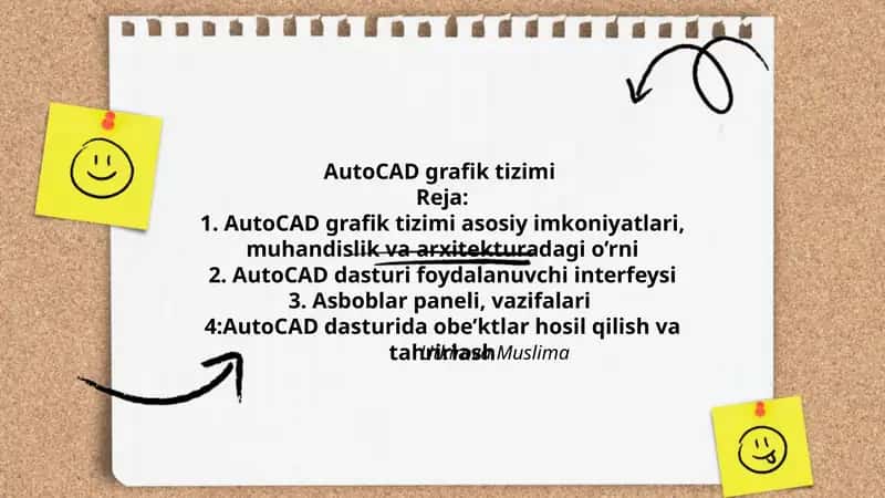 AutoCAD grafik tizimi