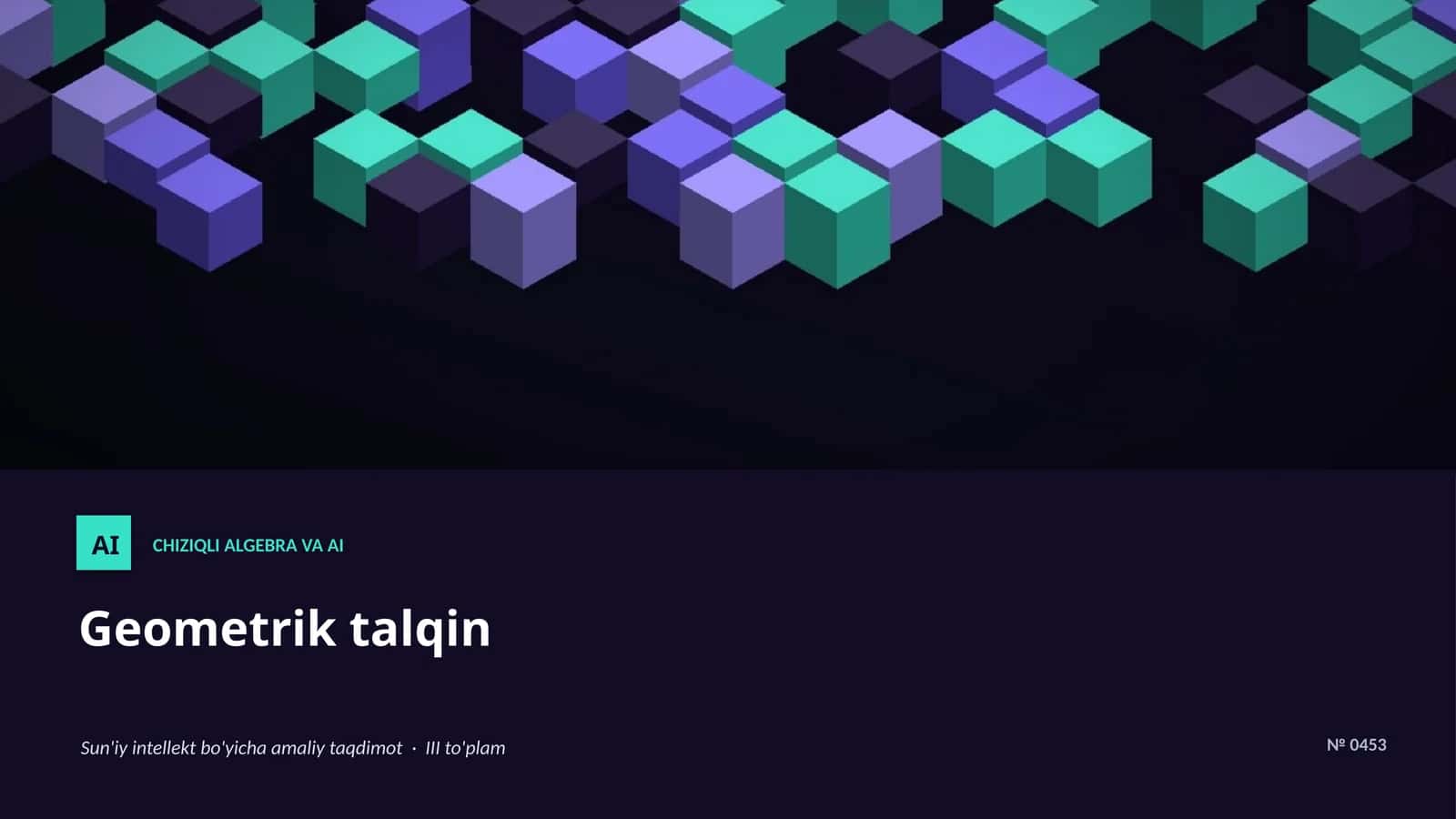 ChIZIQLI ALGEBRA VA AI