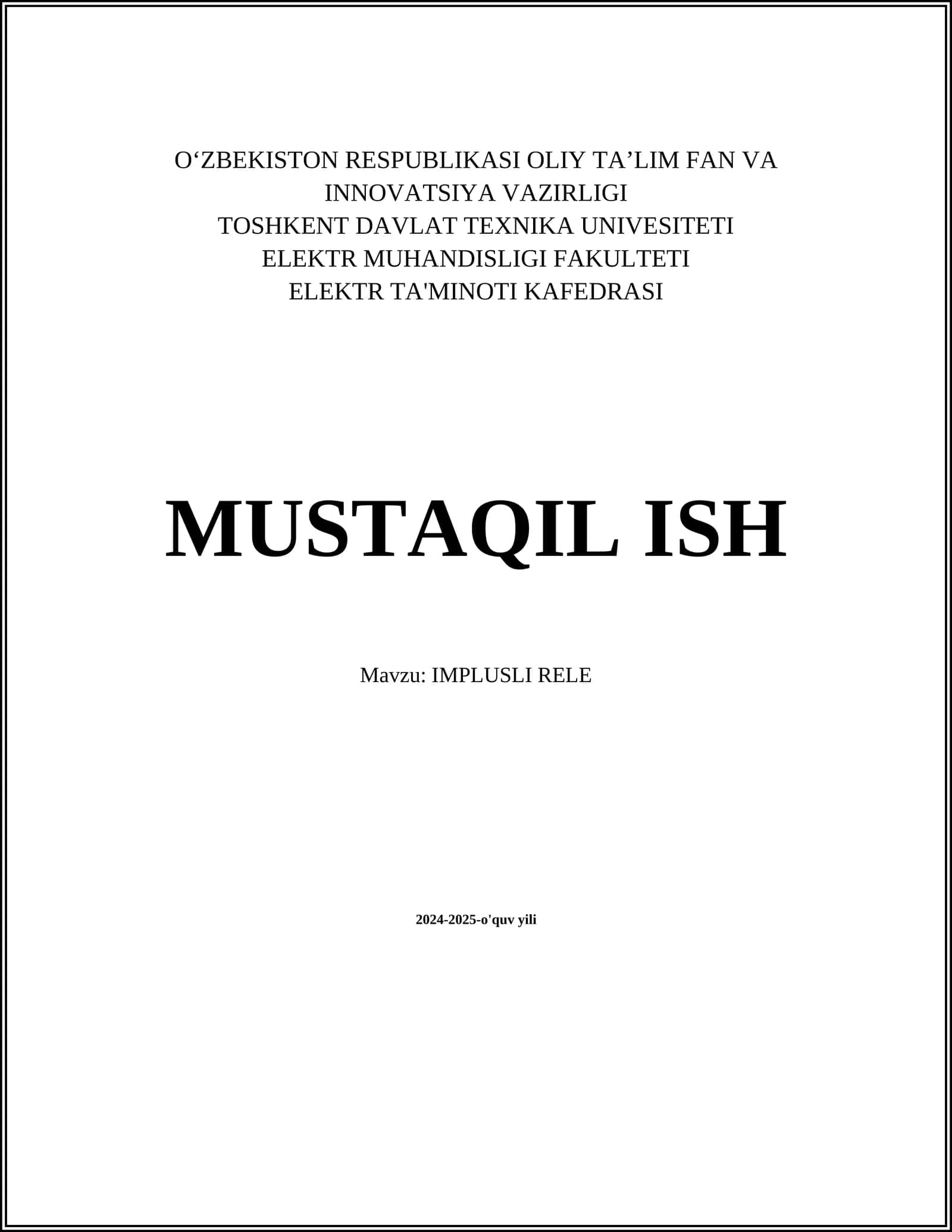 IMPLUSLI RELE