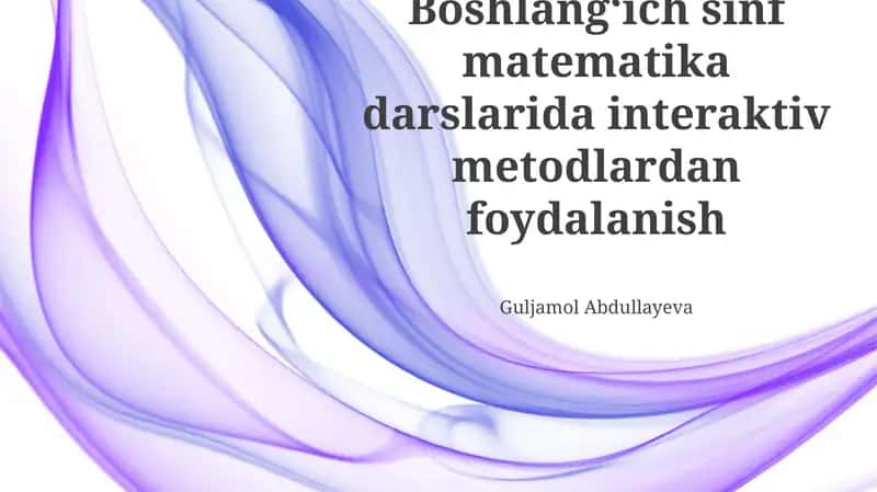 Raqamlar bilan interaktiv hikoya