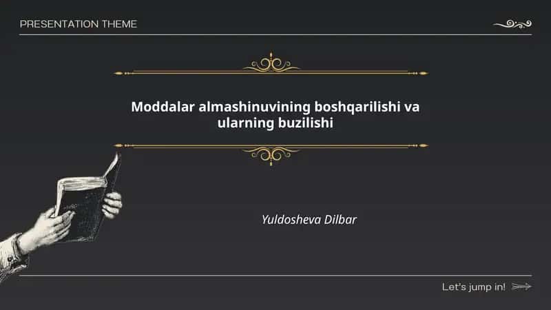 Moddalar almashinuvining boshqarilishi va ularning buzilishi