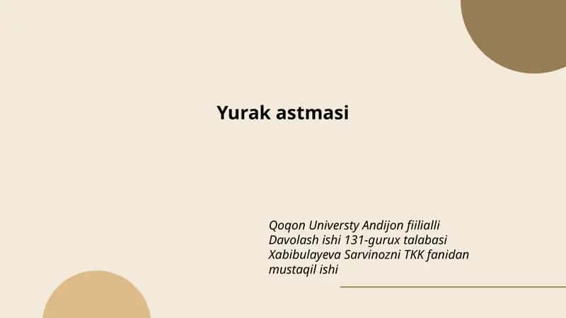 Yurak astmasi