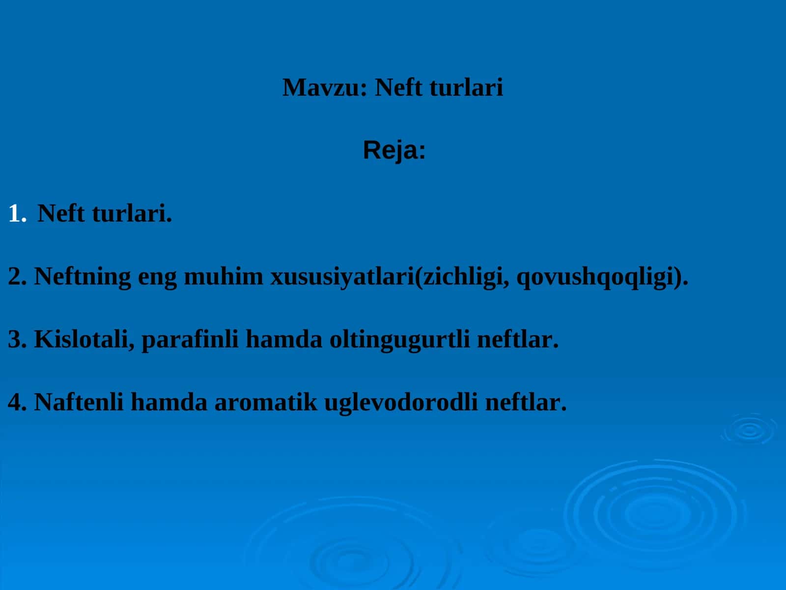 Neft turlari