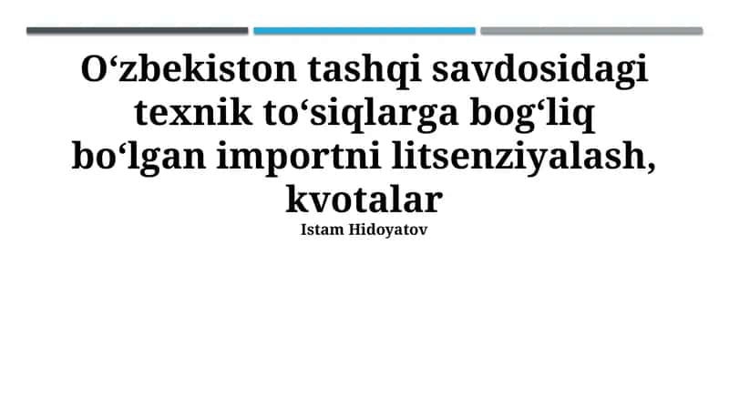 Kvotaning qoʻllanilishi va taʼsiri