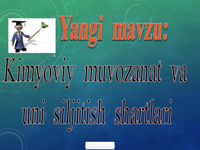 Kimyoviy muvozanat