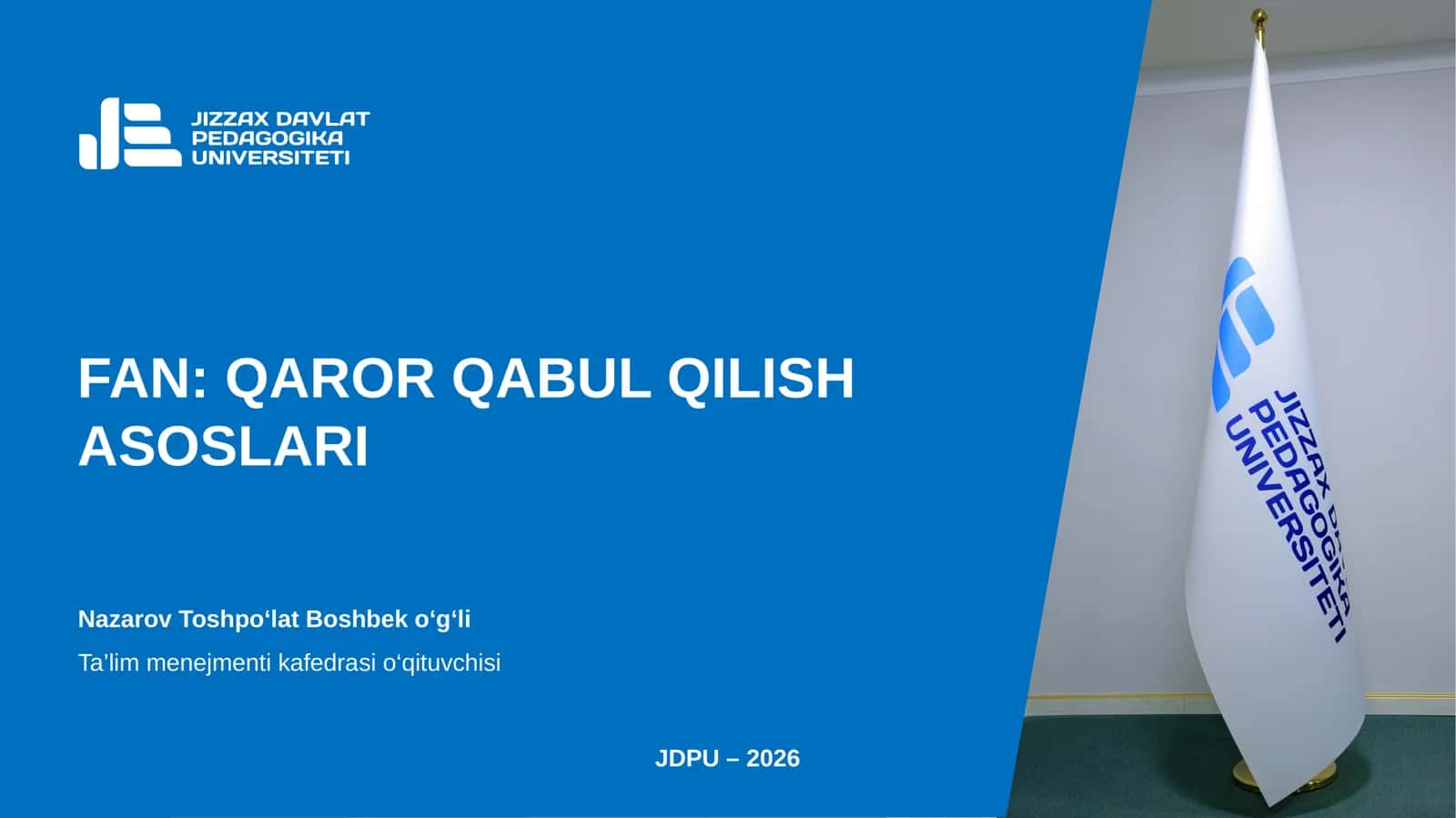 9-mavzu. Boshqaruv qarorlarini qabul qilishda tizimli tahlil usullari