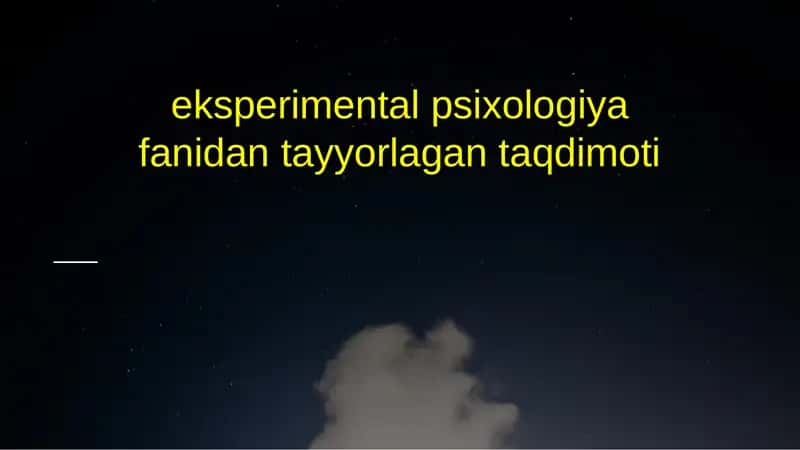Eksperimental psixologiyada stereoskopik idrok