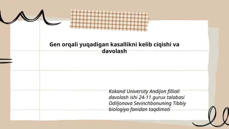 Tibbiy biologiya fanidan taqdimoti