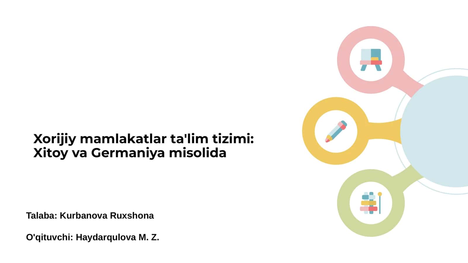 Xorijiy mamlakatlar ta'lim tizimi: Xitoy va Germaniya misolida
