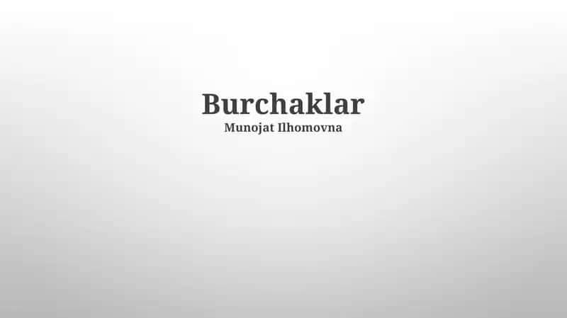 Burchaklar