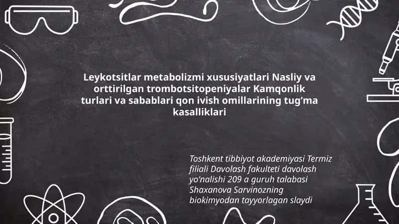 Leykotsitlar metabolizmi