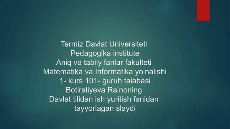 Hujjatchilikning takomillashuvi