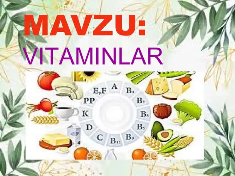Vitaminlar