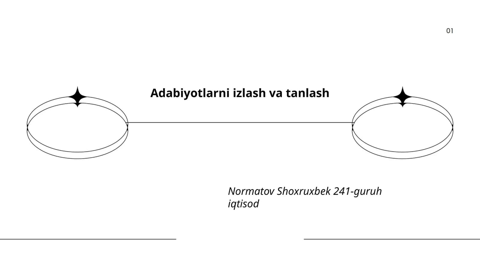 Adabiyotlarni izlash va tanlash