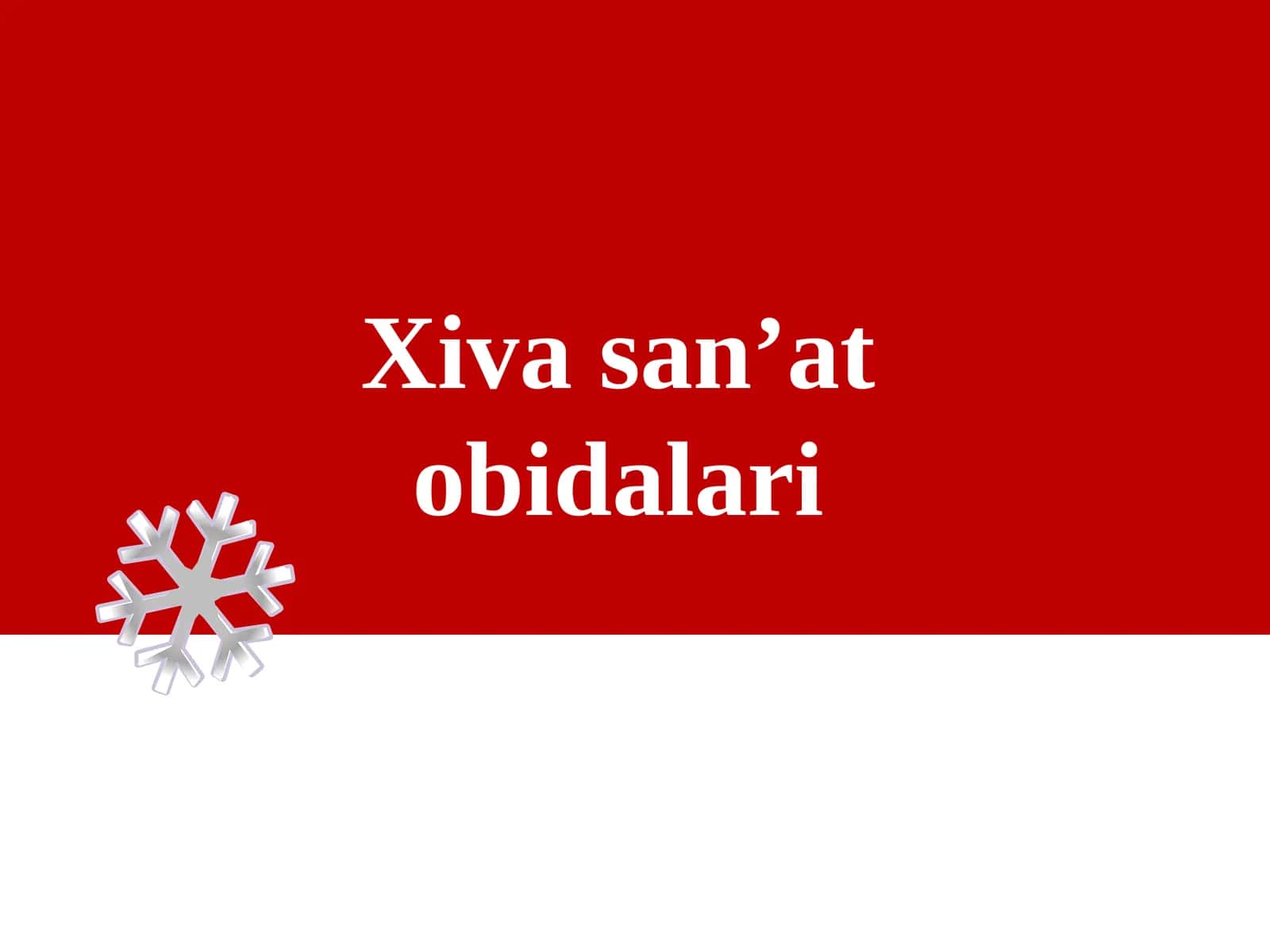 Xiva san’at obidalari