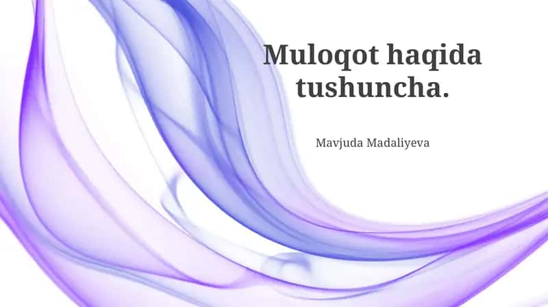 Muloqotning ahamiyati