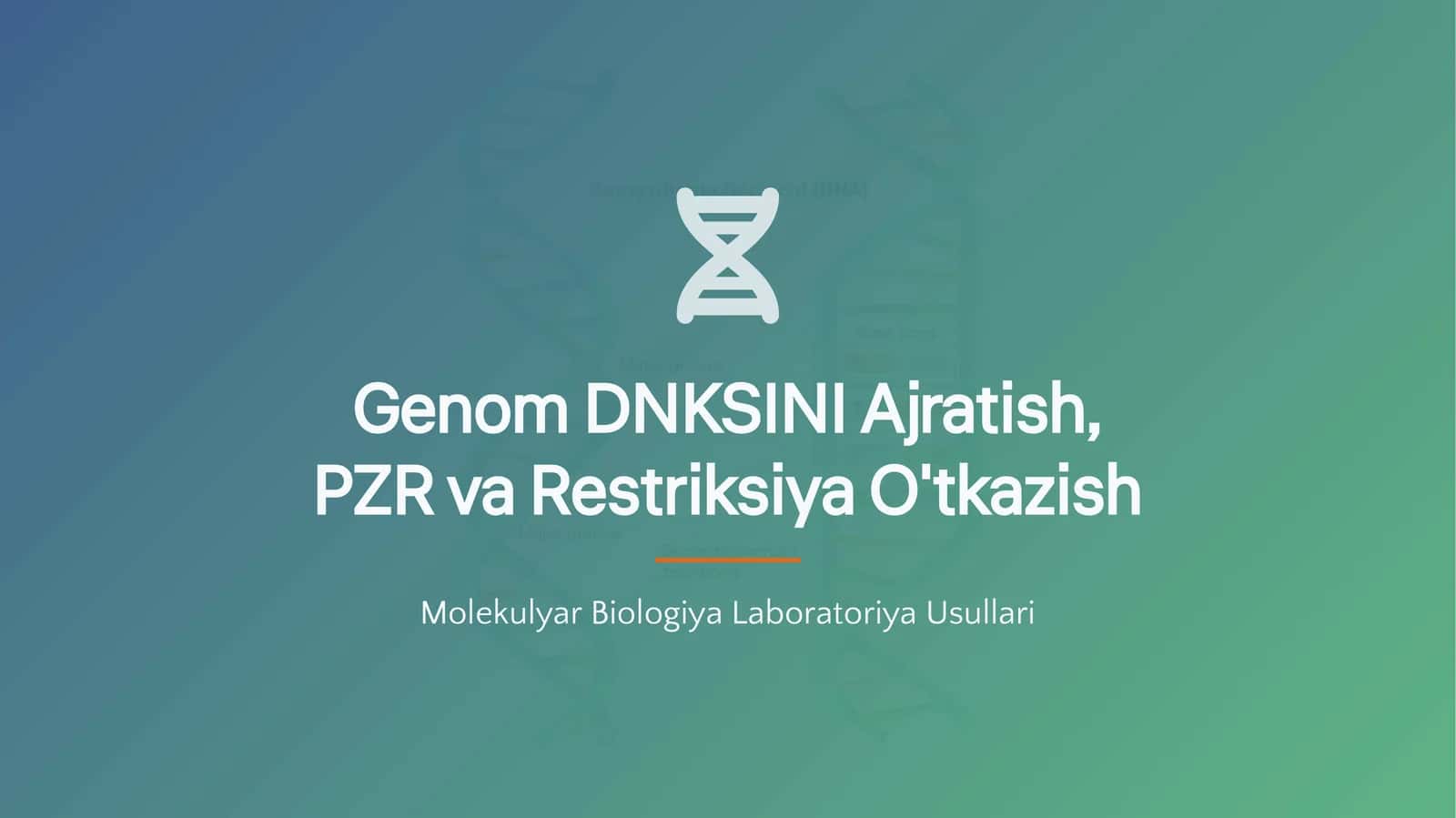 GenomDNKSI Ajratish