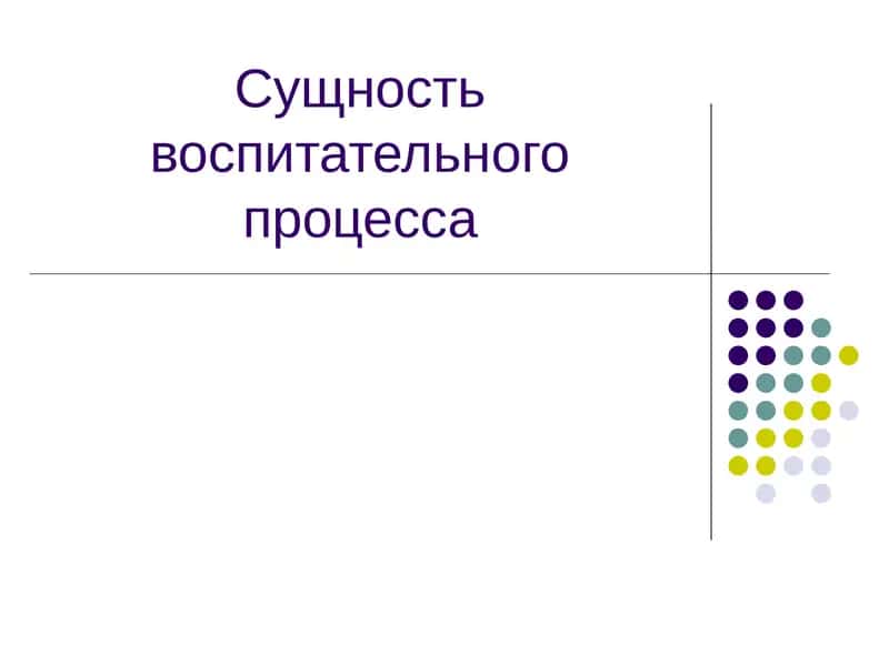 Воспитательный процесс