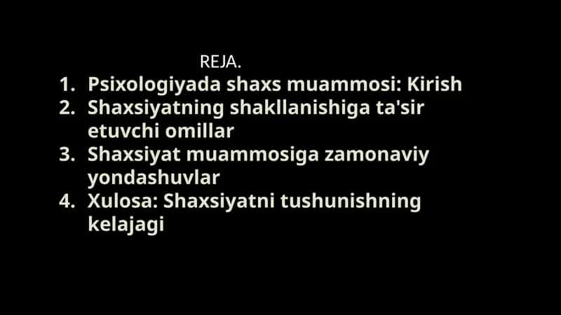 Psixologiyada shaxs muammosi