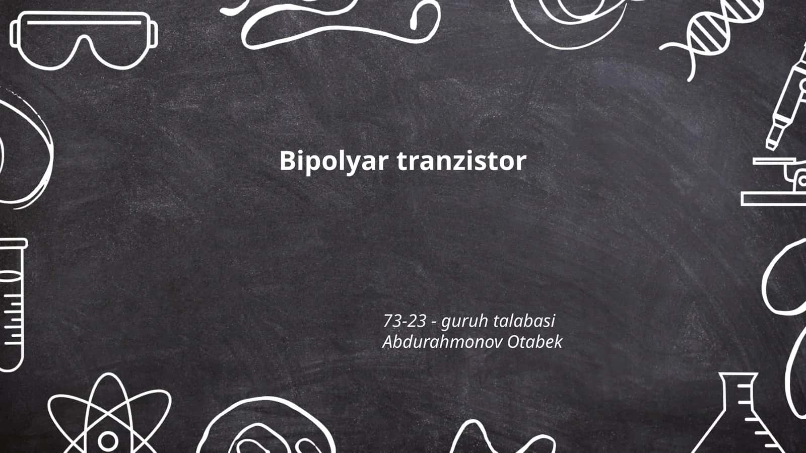 Bipolyar tranzistor