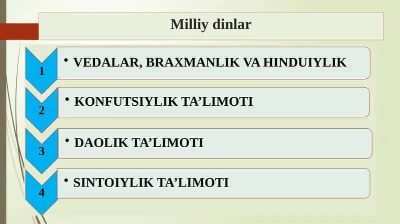 Milliy dinlar
