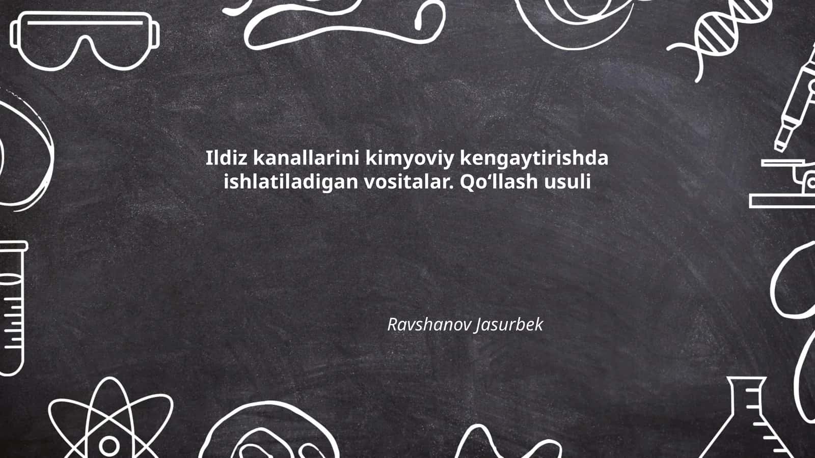 Ildiz kanallarini kimyoviy kengaytirishda ishlatiladigan vositalar. Qoʻllash usuli