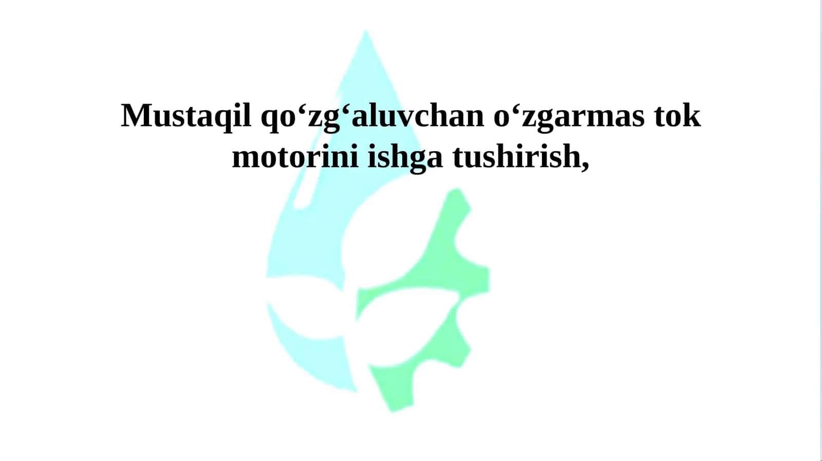 Elektr texnika va elektronika texnikaxavfsizligi qoidalari