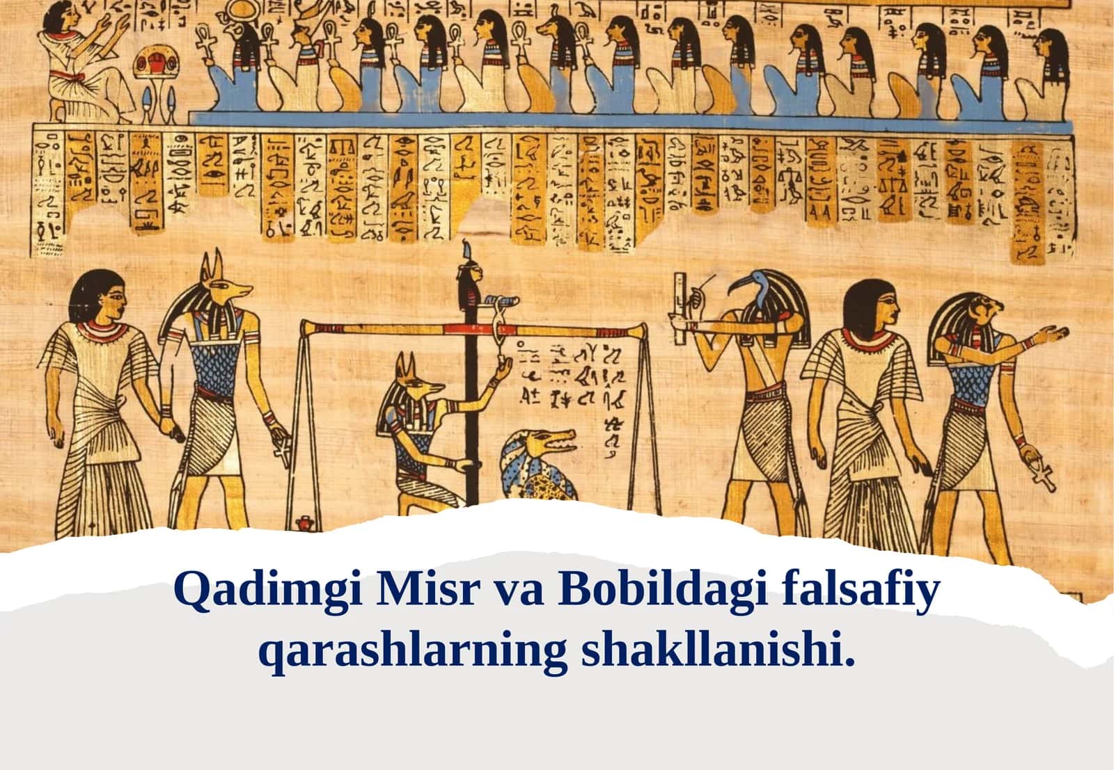 Qadimgi Misr va Babil dagi falsafiy qarashlarning shakllanishi