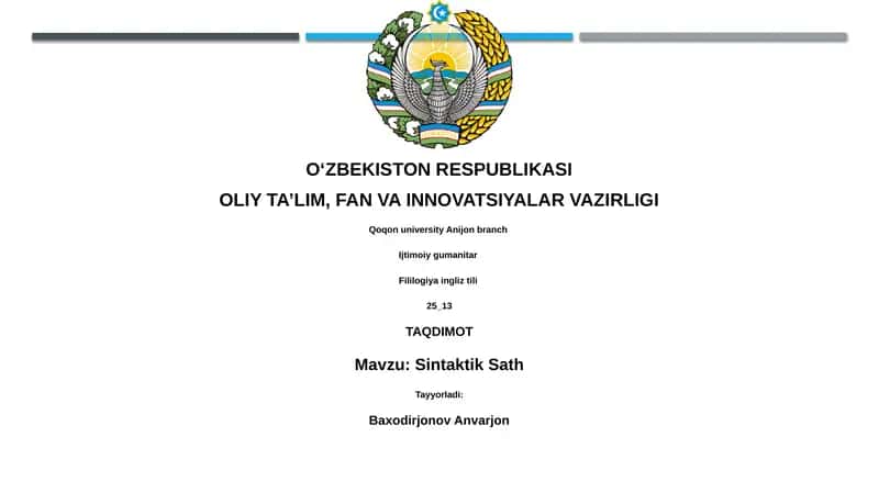 Sintaktik Sath