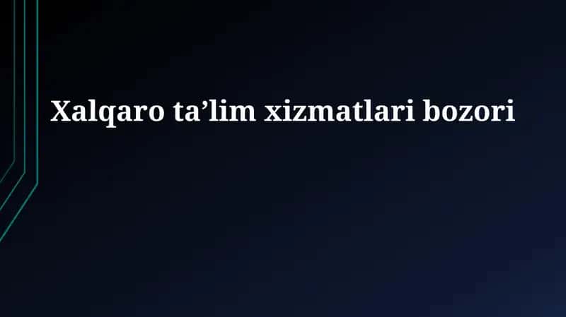 Xalqaro taʼlim xizmatlari bozori